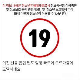 여친 선물 흡입 딜도 엄청 빠르게 오르가즘에 도달하네요