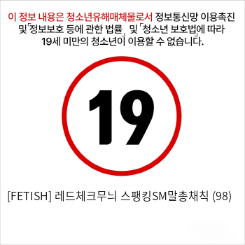 [FETISH] 레드체크무늬 스팽킹SM말총채칙 (98)